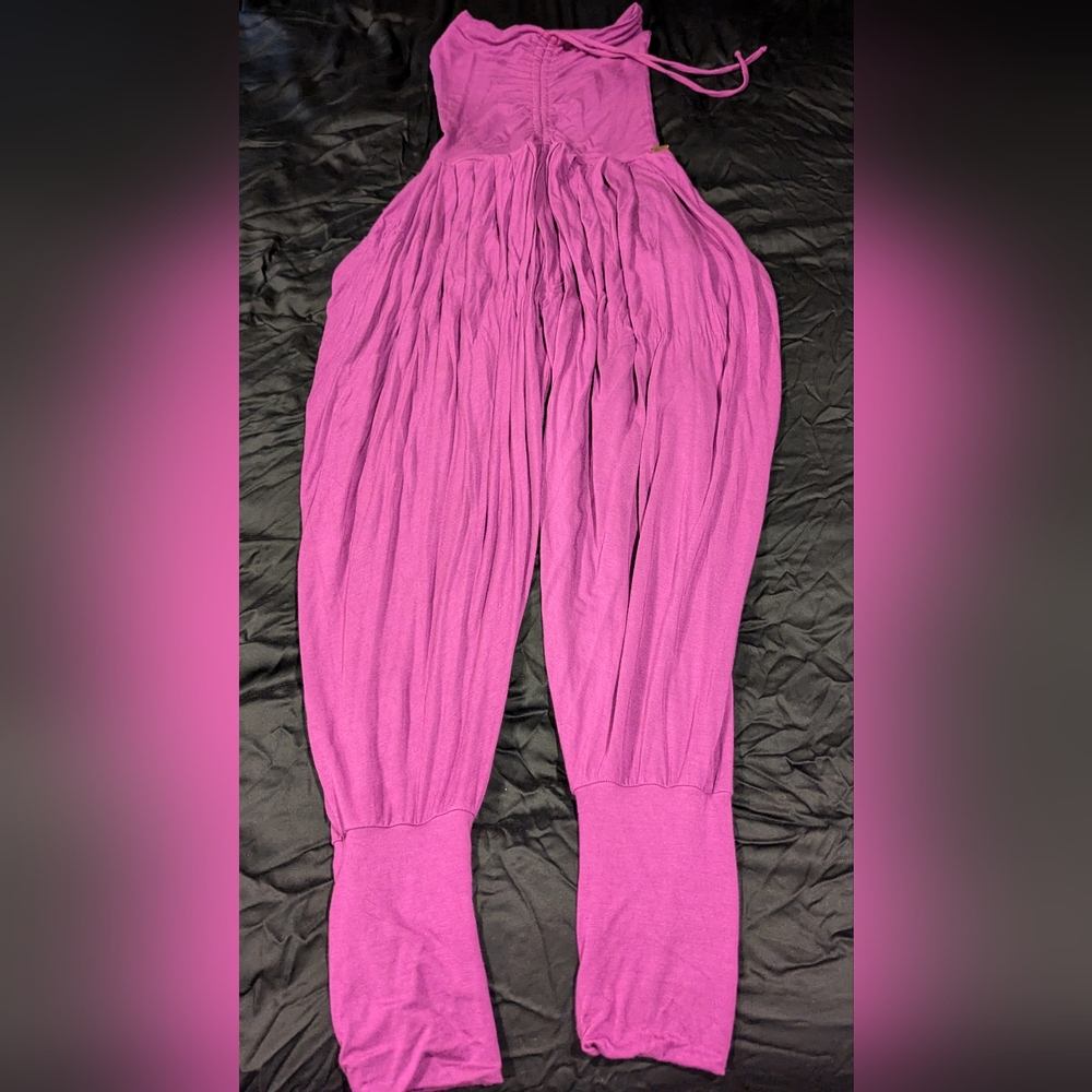 Melodia Designs Jazmine Harem Pants In Plum Size XS